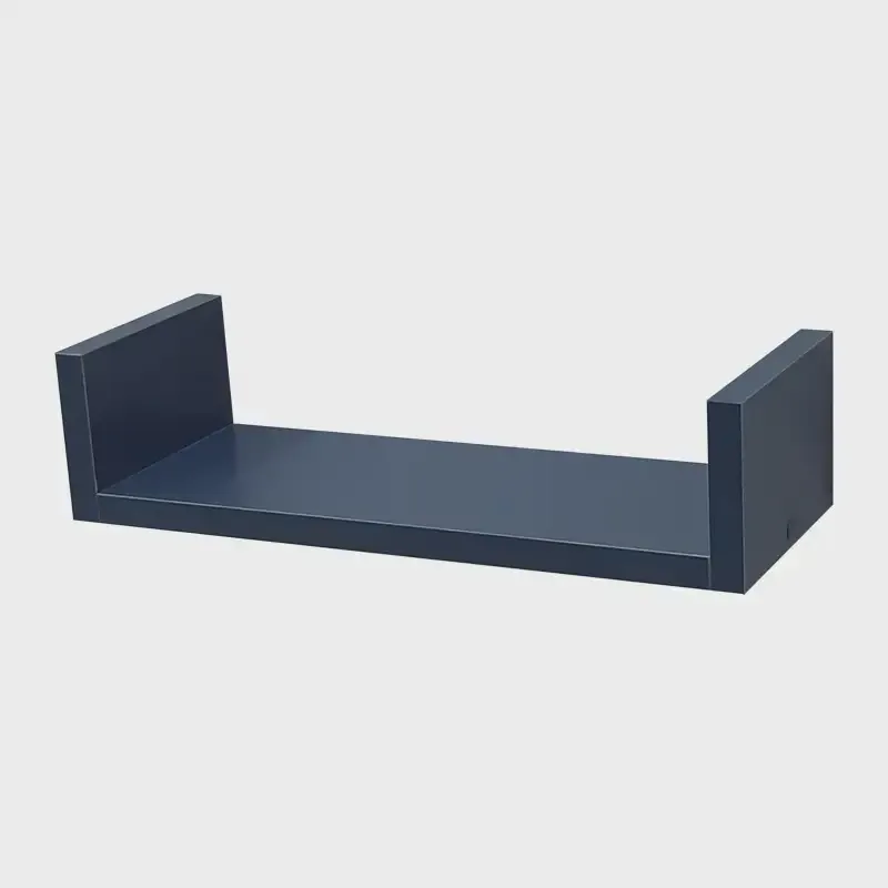 Prateleira U 60 x 10cm azul Suporte Invisível