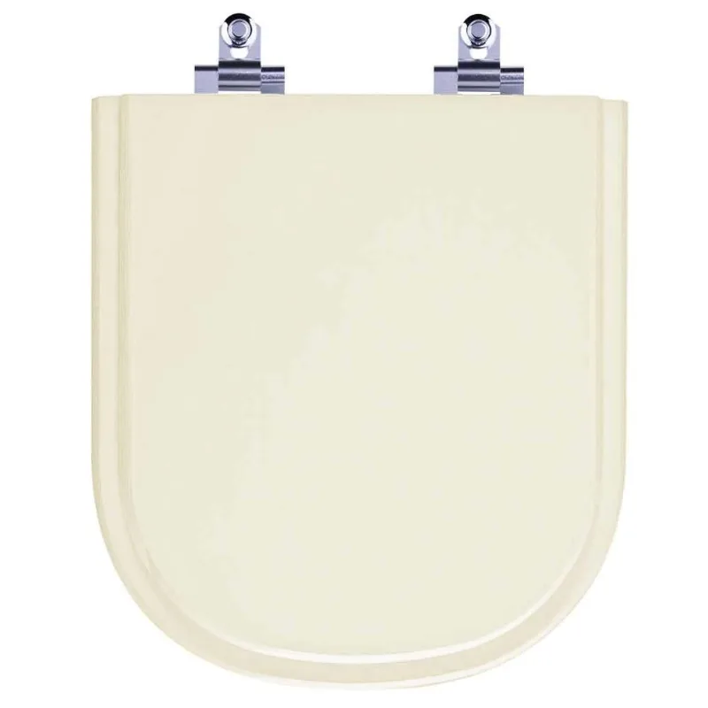 Assento Sanitário Laqueado Soft Close Life Pergamon (bege Claro) Para Vaso Celite