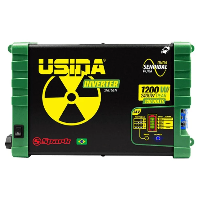 Inversor Tensão Senoidal Usina Inverter 1200w 24vdc 120vac