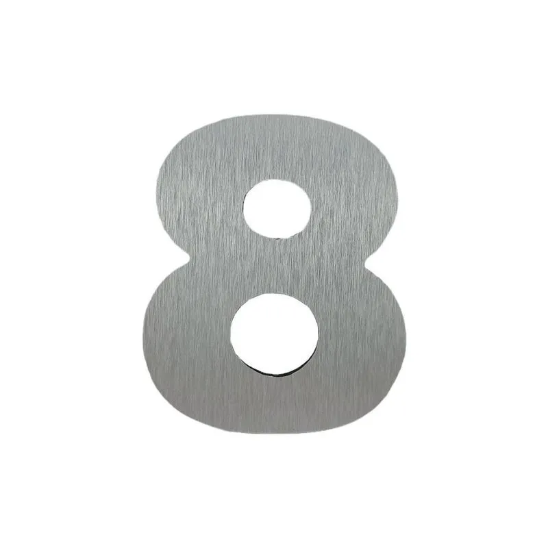 Número 8 Residencial Alumínio Escovado - Rennova