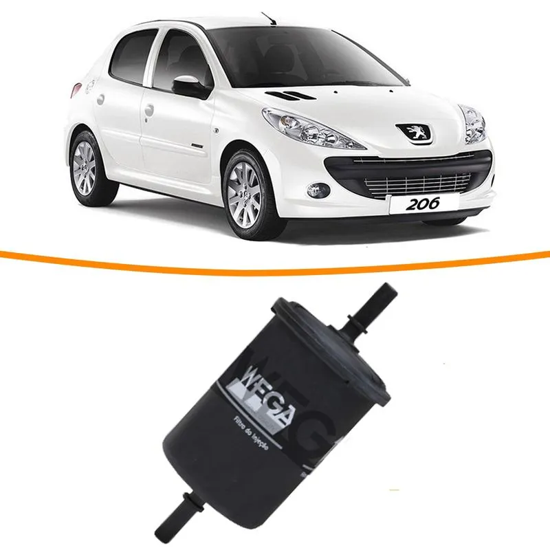 Filtro Combustivel Peugeot 206 Flex 1.4 82 CV 2005 a 2009