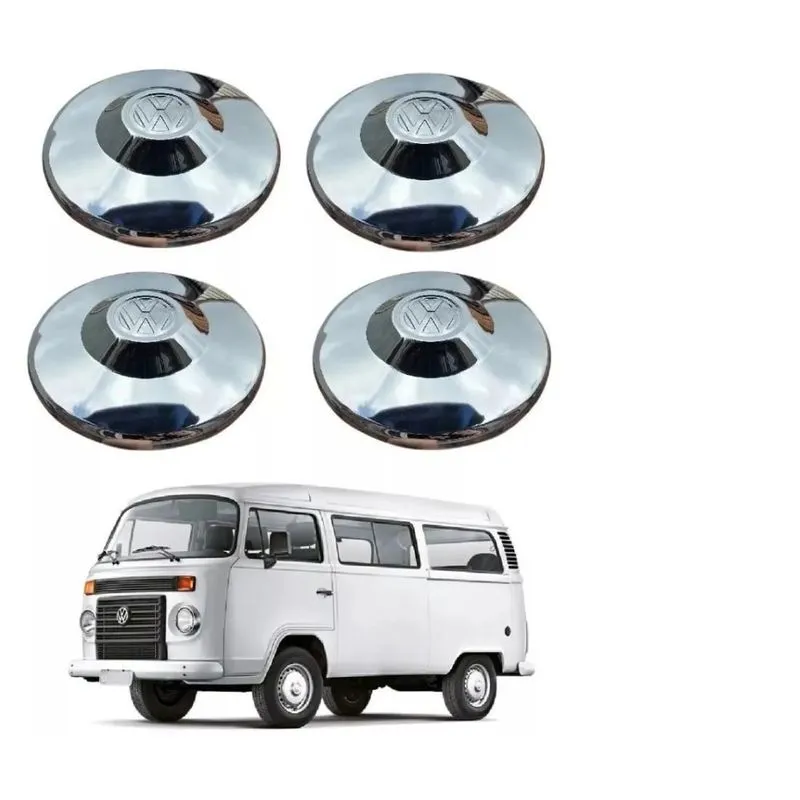 Jogo Calota Kombi 1980 Até 2018 Cromado