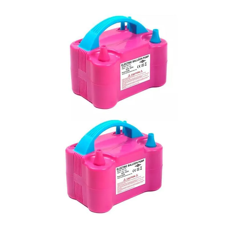 Kit 02 Inflador Para Encher Ballon Pump 110v