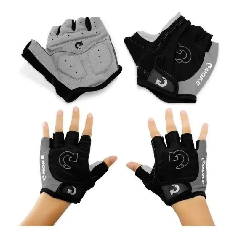 3x Luva Ciclismo Gel Ciclista Meio Dedo Bike Bicicleta