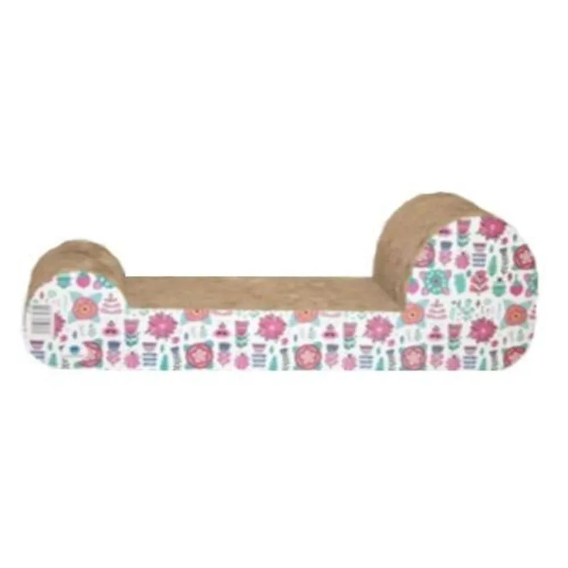 Arranhador De Papelão Divã Branco