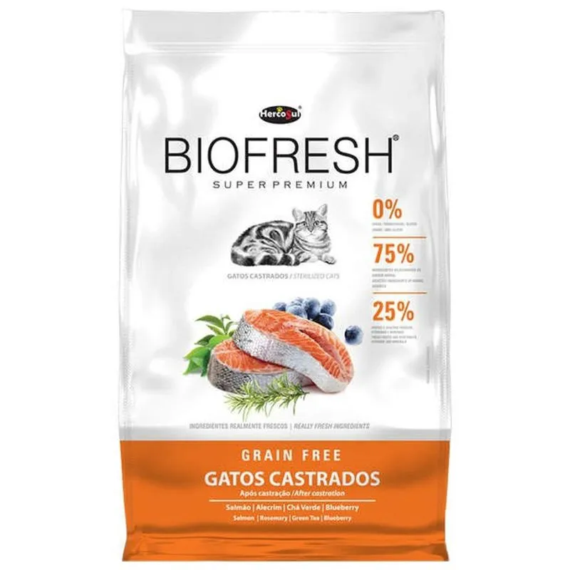 Ração Hercosul Biofresh Para Gatos Castrados 7,5Kg