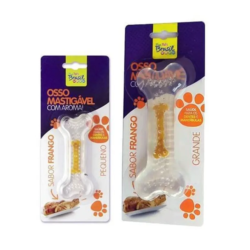 Osso Mastigável Aroma Frango Pequeno Cães - The Pets Brasil