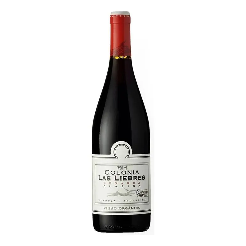 10x Vinho Arg. Colonia Las Liebres Bonarda Orgânico 750ml