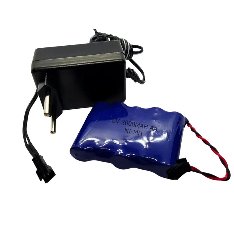 Bateria Para Carrinho 6V 2000Mah Com Carregador 6V Smp02