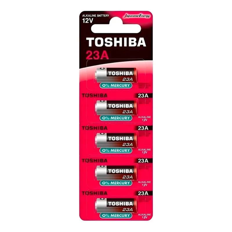 10x Bateria 23a 12v Alcalina Toshiba Mn21 C/5 Un Portão Ala