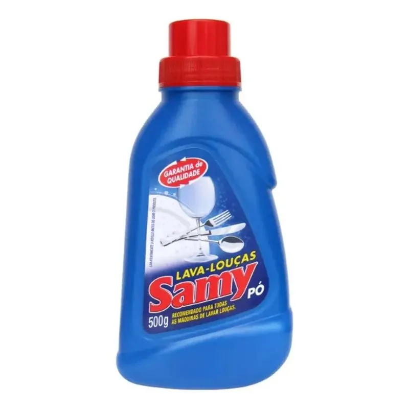 10x Detergente Em Pó Para Máquina De Lavar Samy 500g