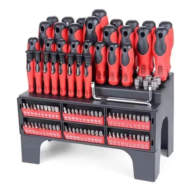 5x Kit Jogo Chaves Fenda Phillips Hex Precisão Torx 100 Pçs