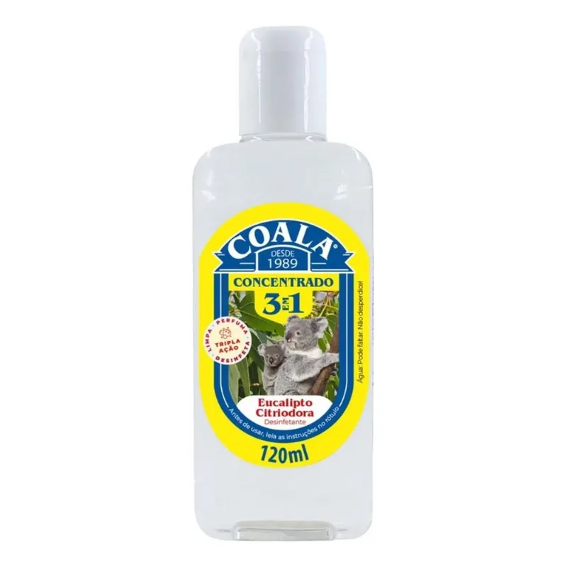 10x Desinfetante Concentrado Coala 3 Em 1 Eucalipto 120ml