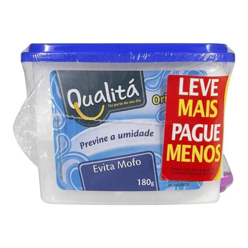 10x Pack Com 3 Evita Mofo Qualitá Pote 180g Cada