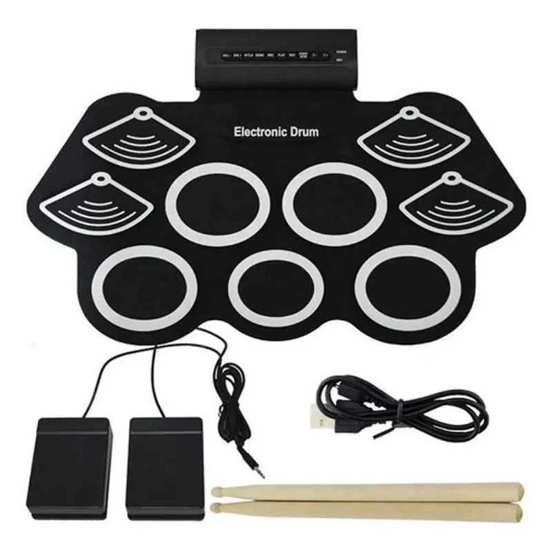5x Bateria Eletronica Musical Portátil Kh-w562