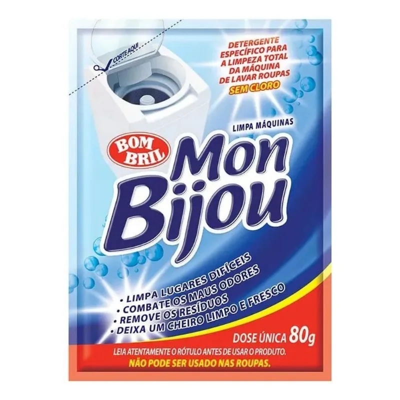 10x Mon Bijou Limpa Máquinas De 80g