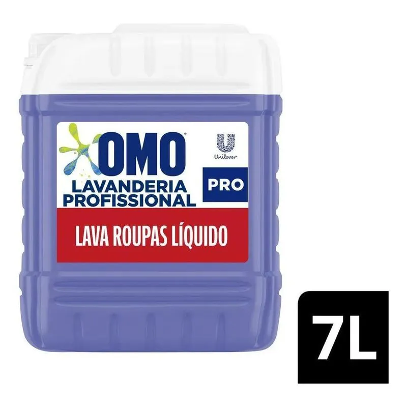 10x Lava Roupas Sabão Líquido Omo Lavagem Perfeita 7 L