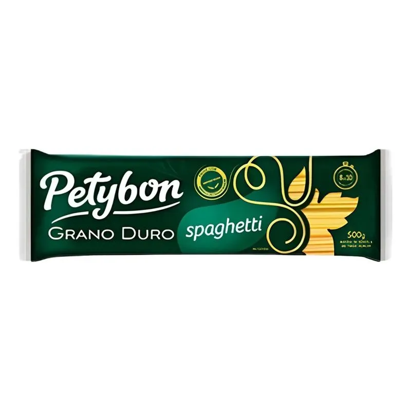 10x Macarrão Grano Duro Spaghetti Petybon 500g