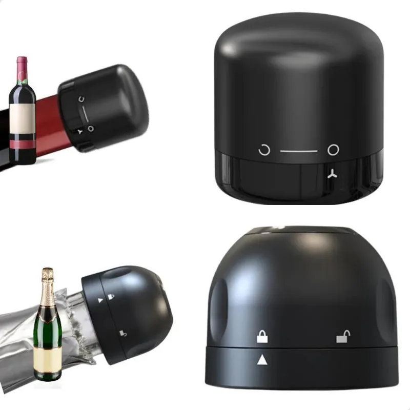 2x Tampa Garrafa De Vinho Espumante Água Rolha A Vácuo Press