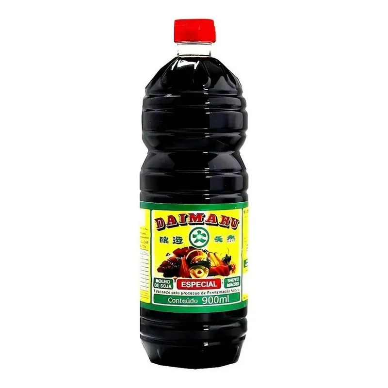 10x Molho Shoyu Natural Especial Macrobiótico Daimaru 900ml