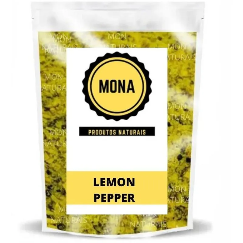 10x Lemon Pepper 250g - Naturais Mona