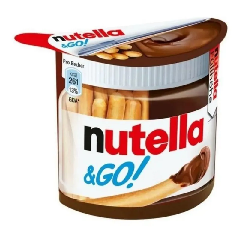 10x Nutella Go Creme De Avelãs E Biscoito Palito Importado