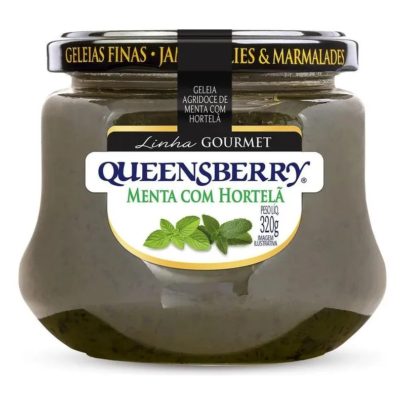 10x Geléia Queensberry Agridoce Gourmet Menta Com Hortelã E