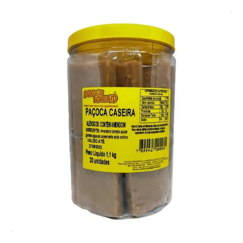10x Rachid Paçoca De Amendoim Paçoca - Amendoim - Unidade -