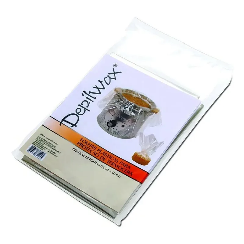 3x Depilwax Folhas Plásticas Descartáveis Para Proteção De T