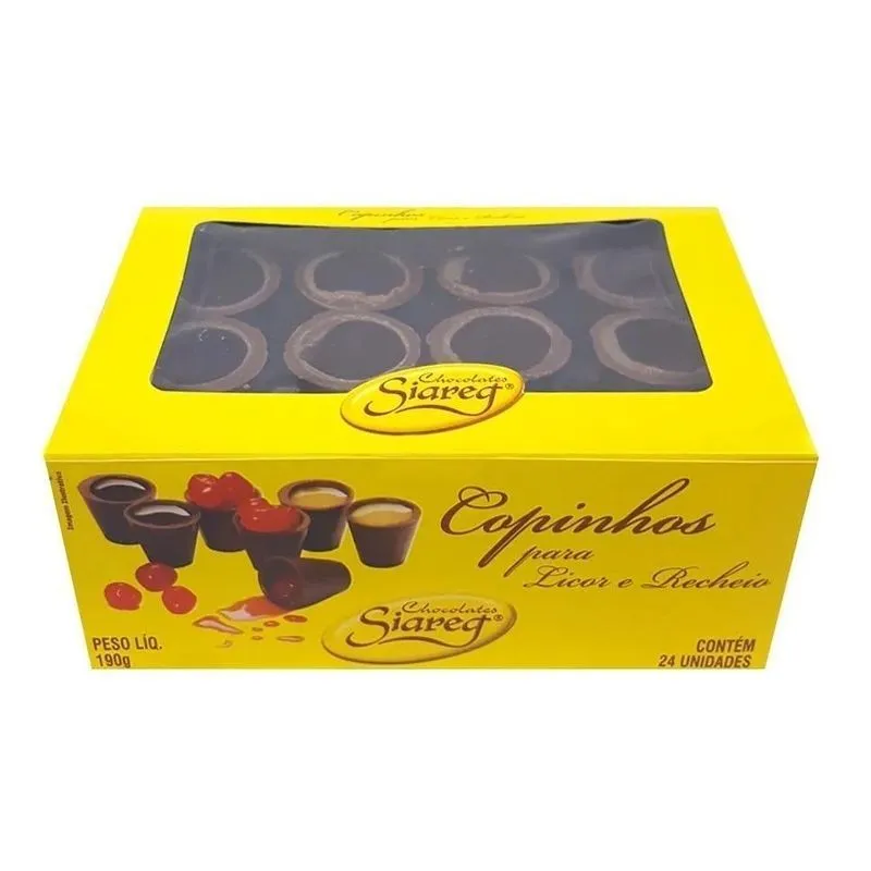 10x Siareg Copinho De Chocolate - Chocolate Ao Leite - Ao L