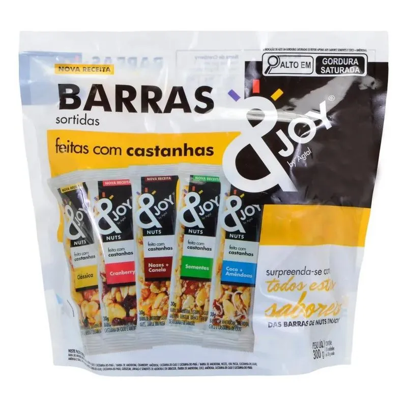 10x Barras De Nuts Enjoy 30g Multipack 10 Unidades