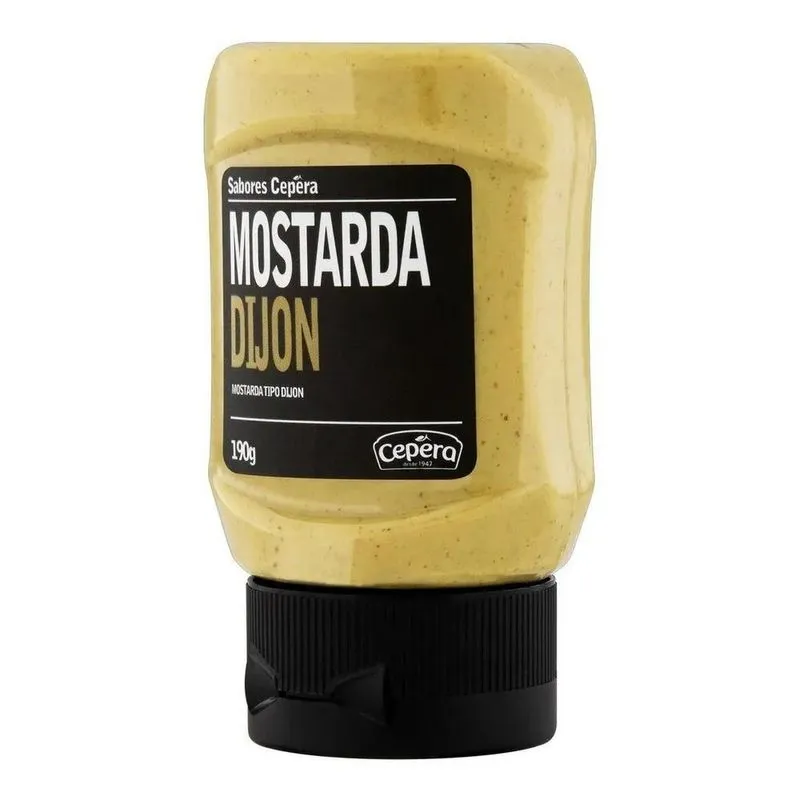 10x Mostarda Dijon Sabores Cepêra Squeeze 190g