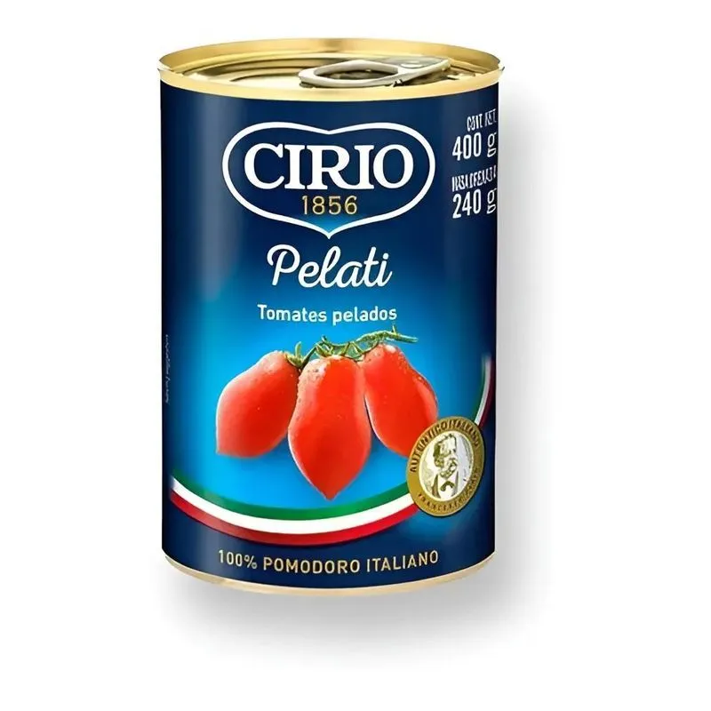 10x Tomates Pelados 400g Lata Cirio