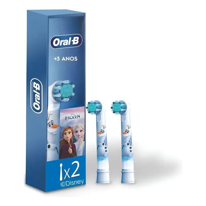 10x Refil Escova Eletrica Oral-b Kids Frozen - 2 Unidades B