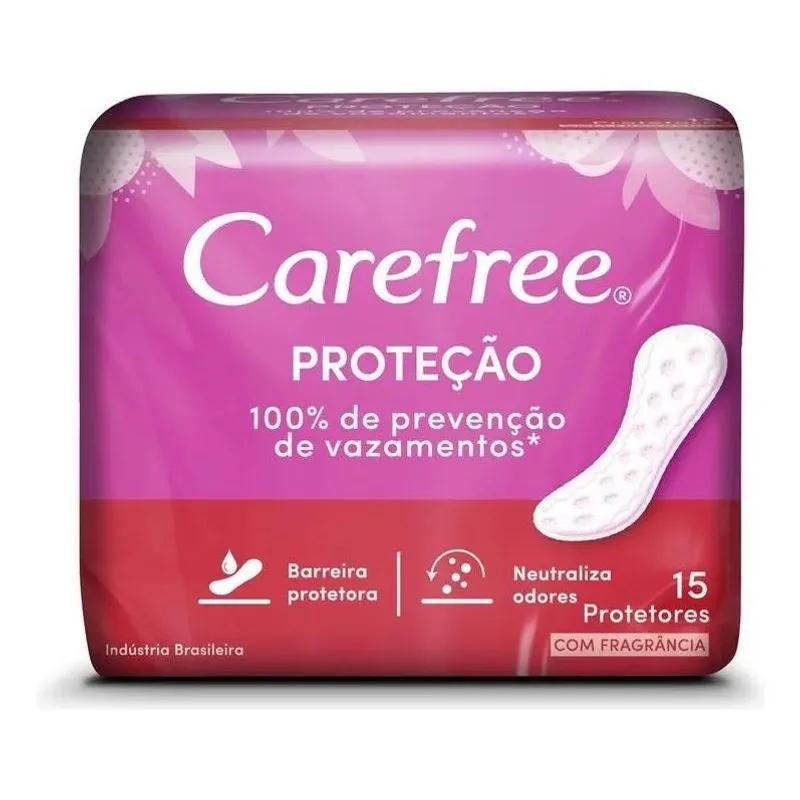 10x Protetores Diários Carefree Proteção Proteção Regular 1