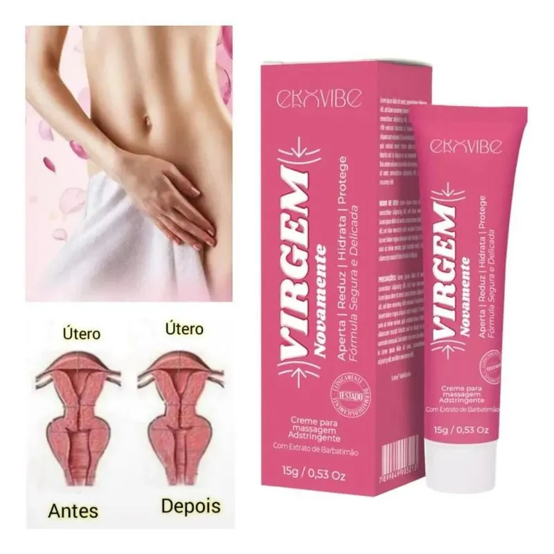 10x Creme Vaginal Sempre Virgem Elimina Mau Cheiro E Secur