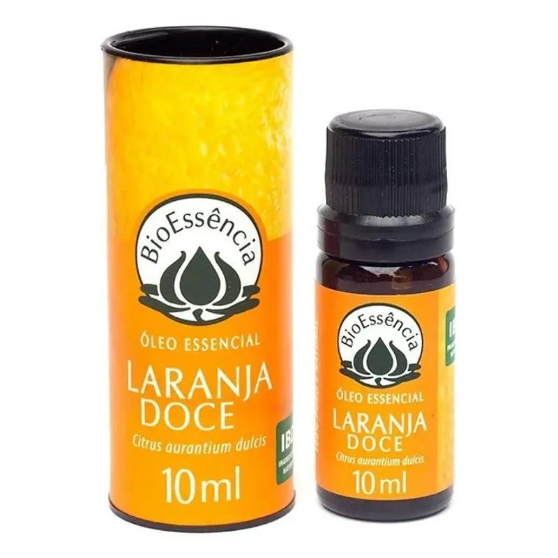 10x Óleo Essencial Laranja Doce Para Tensão Estresse Bioess