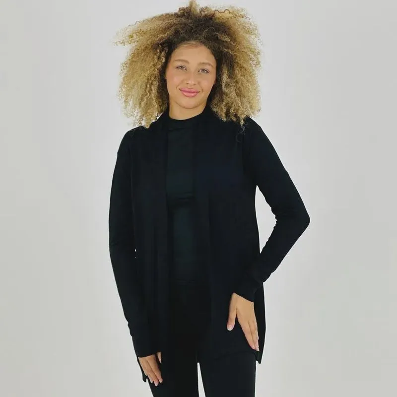 Casaco Malwee Cardigan Alongado em tricot Feminino