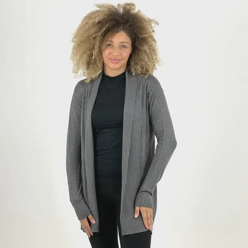 Casaco Malwee Cardigan Alongado em tricot Feminino