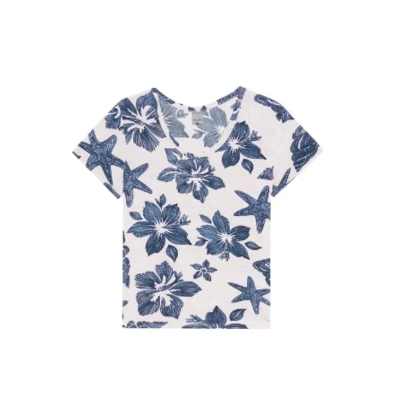 Blusa Manga Curta Feminina Ampla Malwee