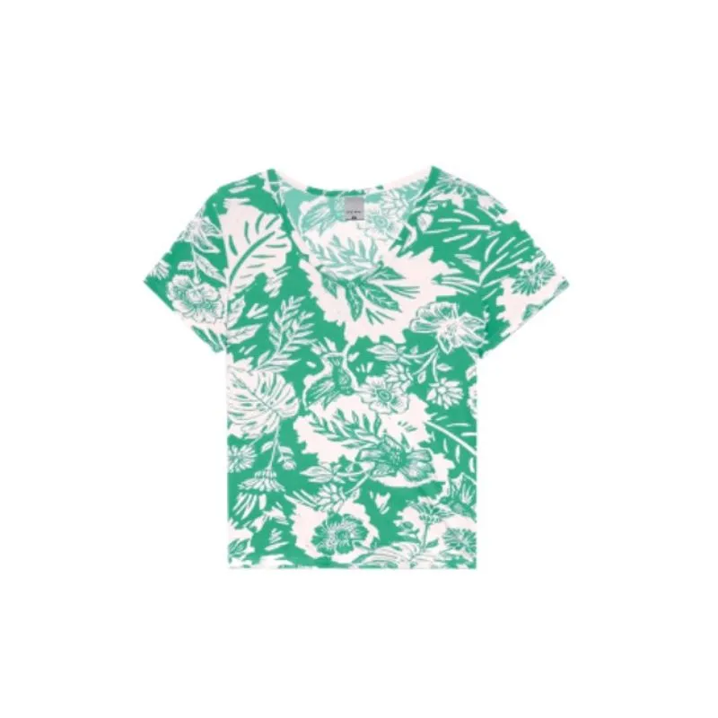 Blusa Manga Curta Feminina Ampla Malwee