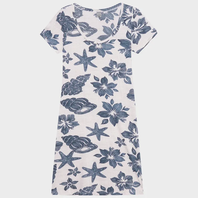 Vestido Manga Curta Viscose Stretch Malwee