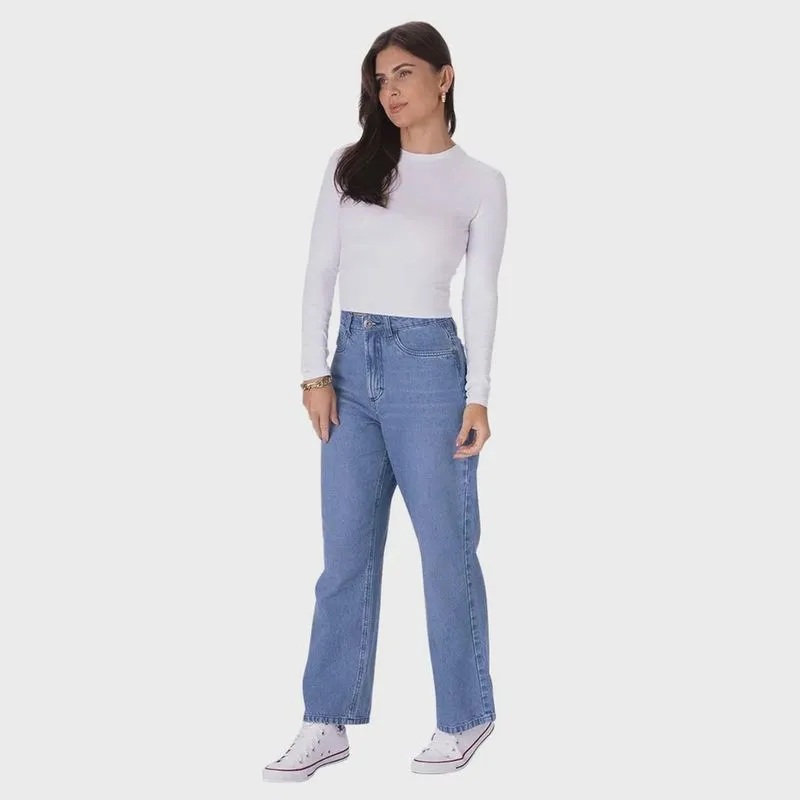 Blusa Cropped Malwee Feminina Manga Longa Básica