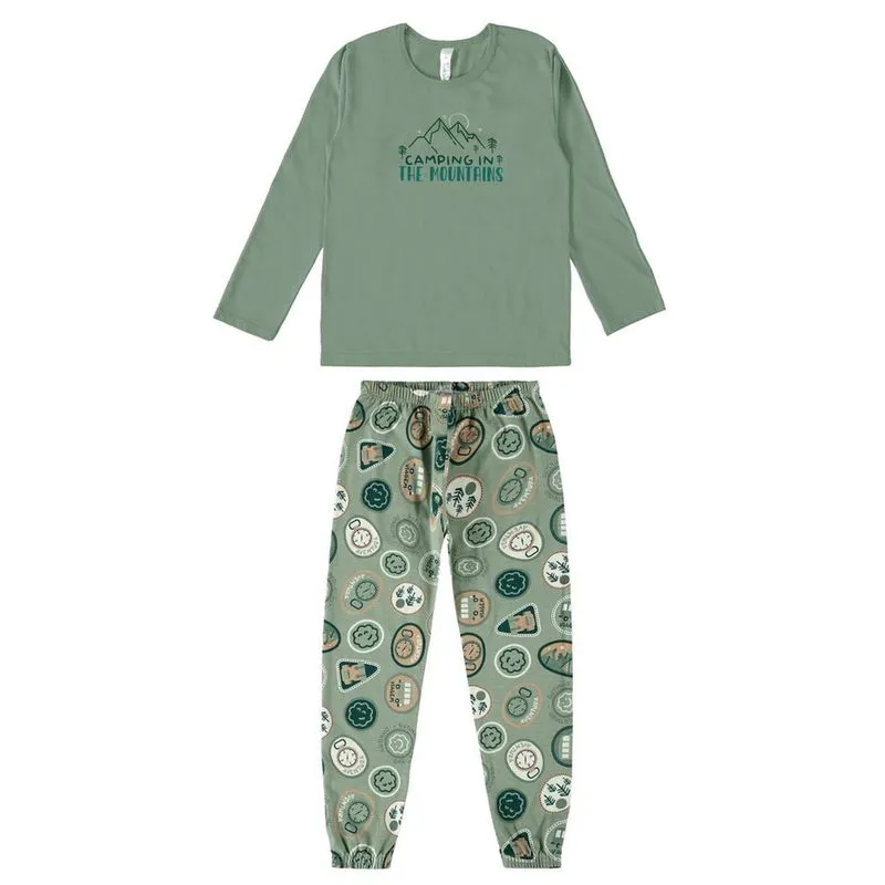 Pijama Infantil Menina Longo Malwee 1000116506