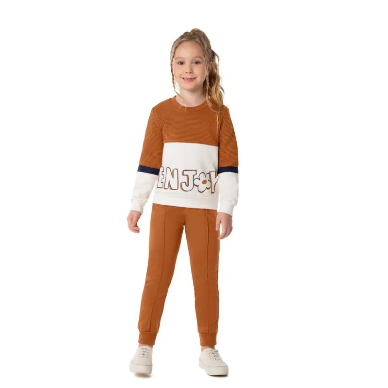 Conjunto Moletom Infantil Menina Malwee Kids