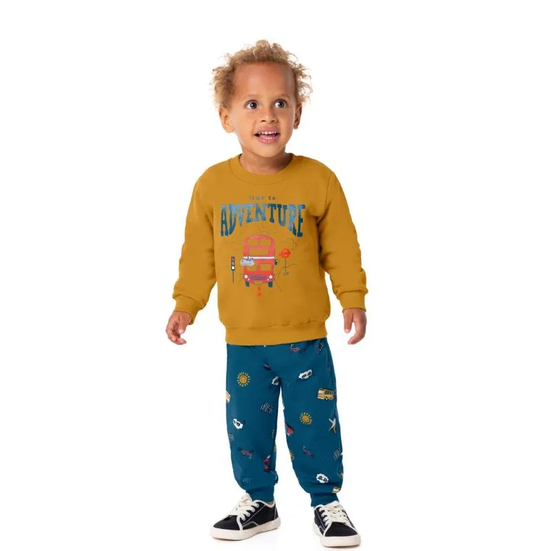 Conjunto Moletom Infantil Menino Malwee 4/8