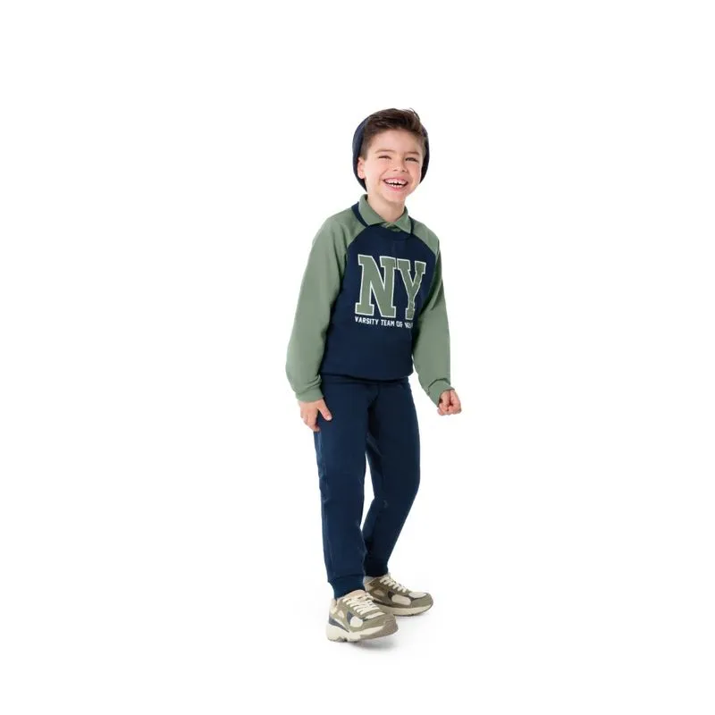Conjunto Moletom Infantil Menino Malwee Kids 4/8