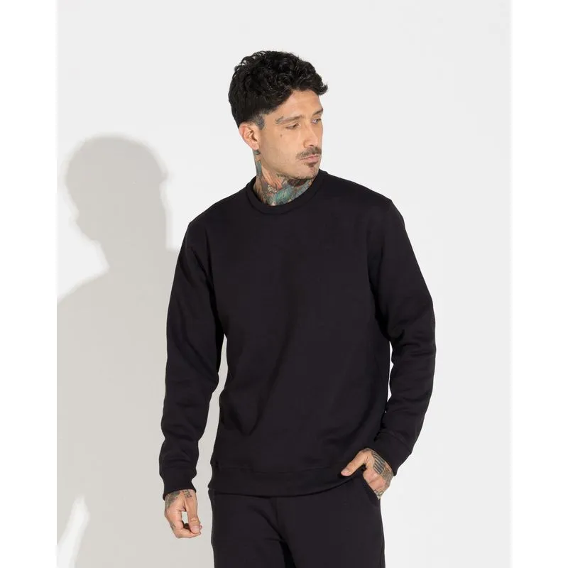 Blusão Moletom Flanelado Preto - XGG
