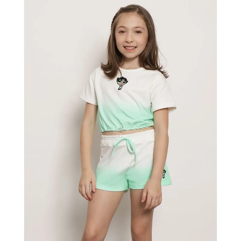 Camiseta Infantil Cropped As Meninas Superpoderosas Branca 4