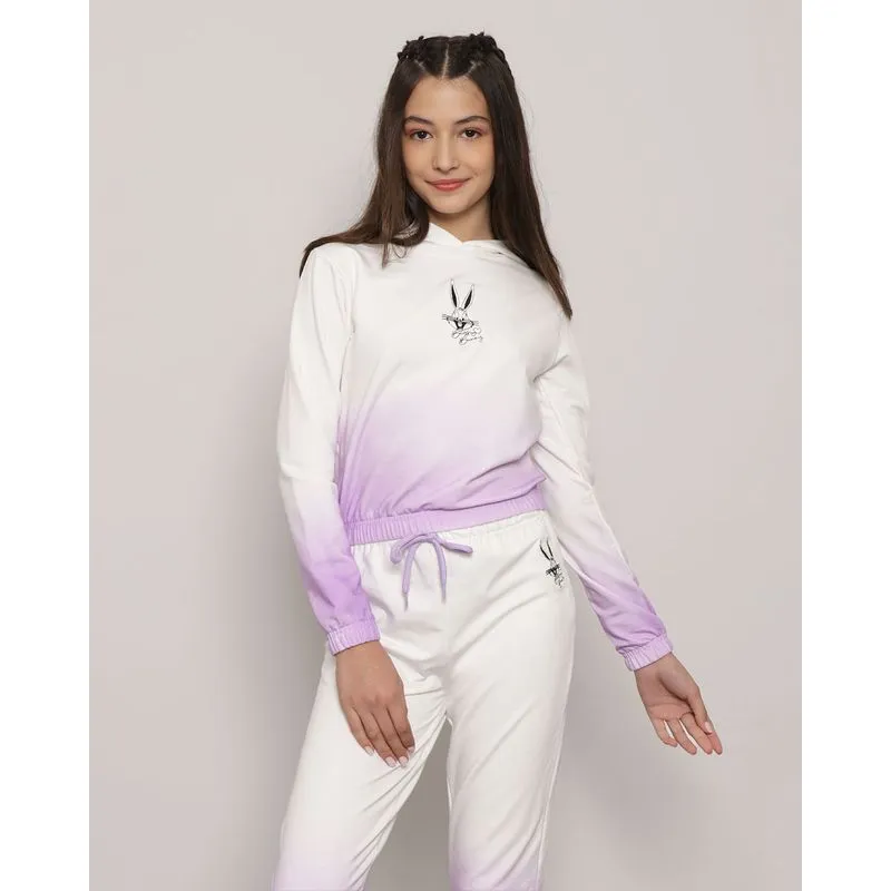 Blusão Juvenil Moletinho Warner Bordado Pernalonga Off White 10